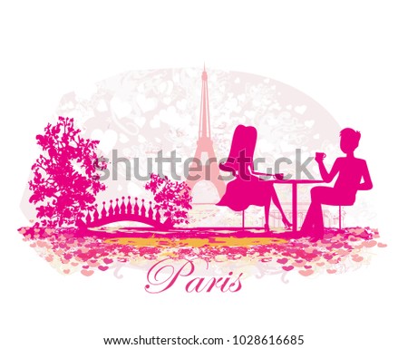 couple in the Parisian cafe