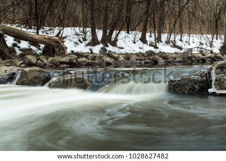 Running Water In Winter Creek