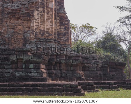 Beautiful rock castle at Sri Thep Historical Park, Petchabun province, Thailand