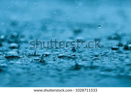 rain drops falling on the floor
