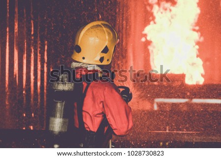 Fireman on the fire