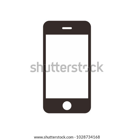phone vector icon. smartphone. mobile phone on the white background. Royalty-Free Stock Photo #1028734168