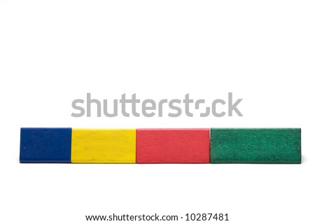 wooden color bricks