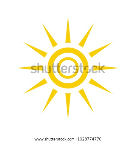 sun icon vector. sun symbol. Sun line vector icon
