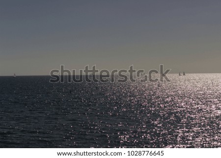 The pacific ocean from Santa Monica Pier, 2/18/2018.