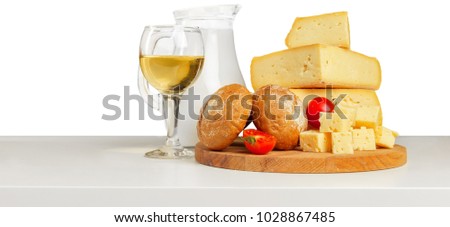 Delicious cheese on the table