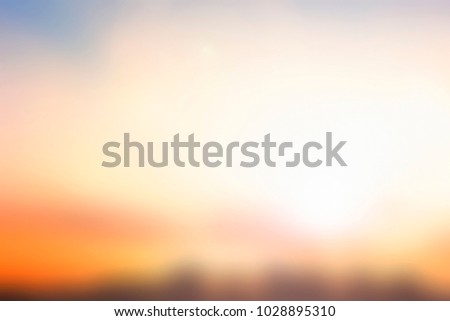 Morning light wallpaper: Abstract blur sky and beach sunrise background