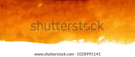 watercolor orange background, color artistic spot