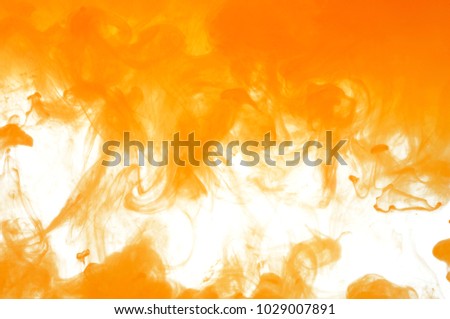 color dissolved in water with white background