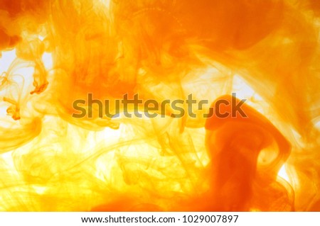 color dissolved in water with white background