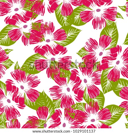 Floral patterns pink  peony  hand drawn flower , in vector,  wallpaper, textile, fabric