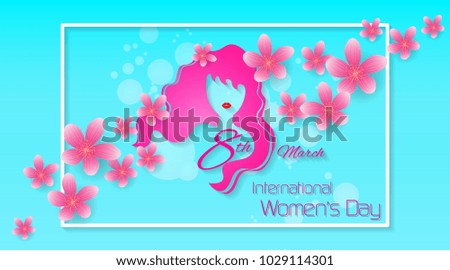 March 8 greeting card / Happy Women's Day celebrations concept / Happy Women's Day greeting card, gift card.