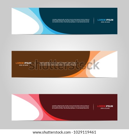 Modern Banner template design, with abstract background