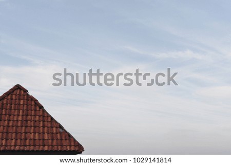Minimalist of a roof from a different angle