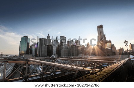 view of manhattan from brooklyn bridge new york