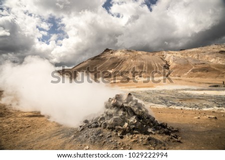 The Hverir Geothermal Area in Northern Iceland
