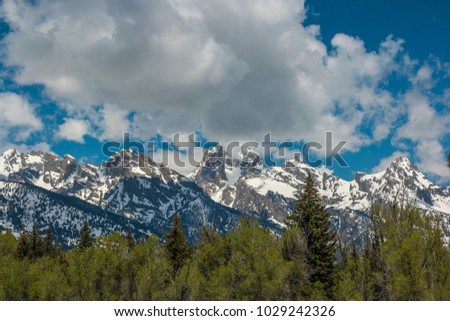 Mountains in Clouds  - Grand Teton