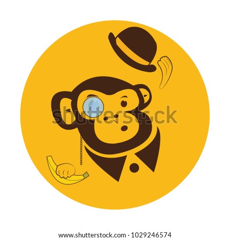 Monkey facts vector logo