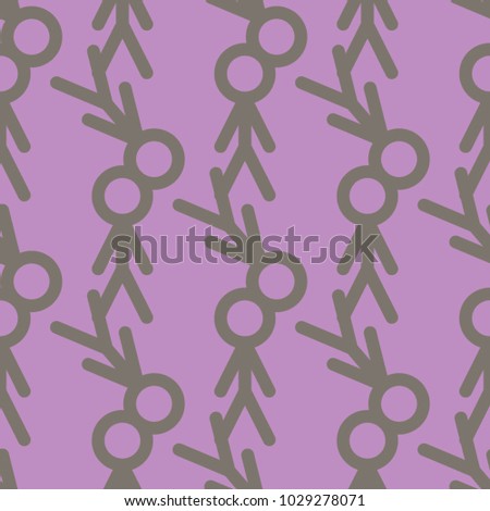 Seamless background or backdrop, sign of people or human hand drawn, good for design texture. Cartoon style vector.