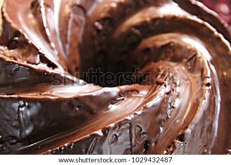 brown cake with chokolade