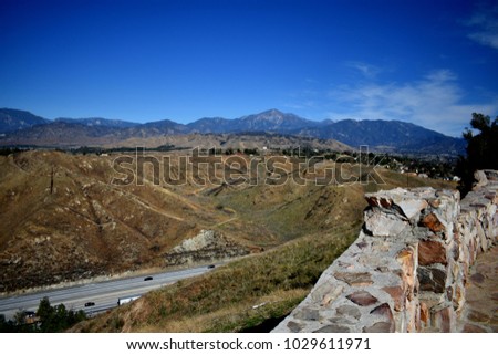 View from Panorama Point, Redlands, California