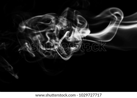  Smoke on black background