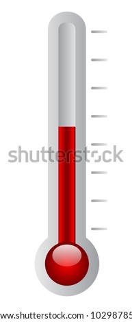 Vector illustration of thermometer