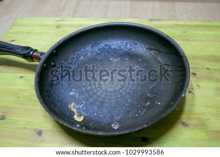 Bruned frying pan