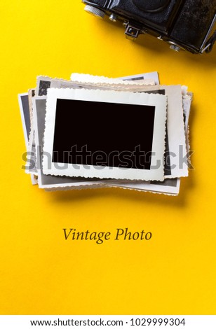 Vintage photo retro style frame