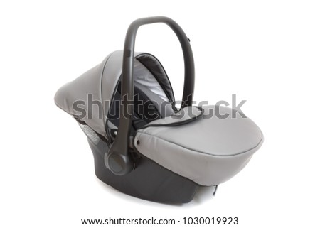 Baby car seat  isolated on the white background