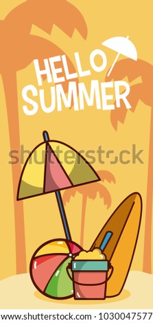 Hello summer cartoons