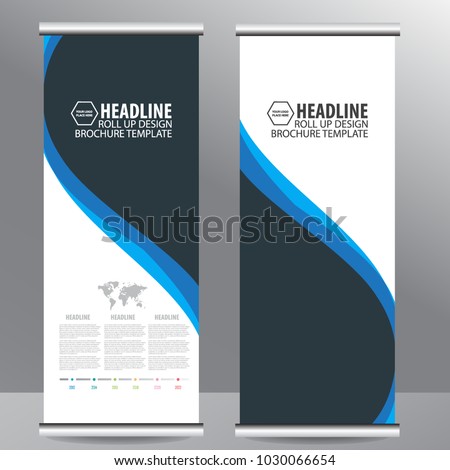 	
blue roll up business brochure flyer banner design vertical template vector, cover presentation abstract geometric background, modern publication x-banner and flag-banner,carpet design Royalty-Free Stock Photo #1030066654