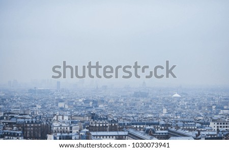 cityscape and skyline of Paris, France.