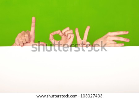 fingers show the love