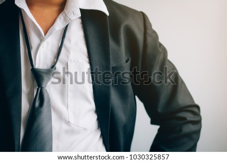 Tired or failed businessman for business concept,copy space.
