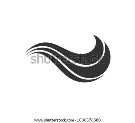 Sea wave icon. Vector illustration