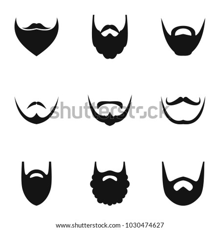 Shear icons set. Simple set of 9 shear vector icons for web isolated on white background