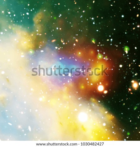 Highly detailed epic galaxy and stars. The elements of this image furnished by NASA.
