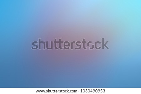 Pale pink stain among azure blue background blur