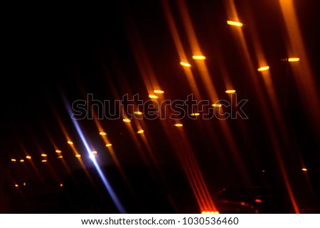 Illuminated & glowing streetlights isolated abstract background photo