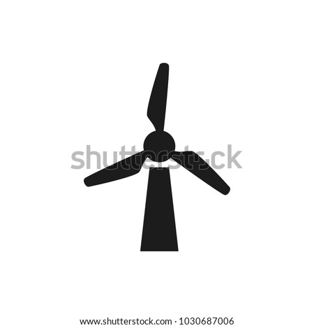 windmill vector icon Royalty-Free Stock Photo #1030687006
