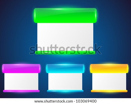 Glossy background with light. Vector illustration.