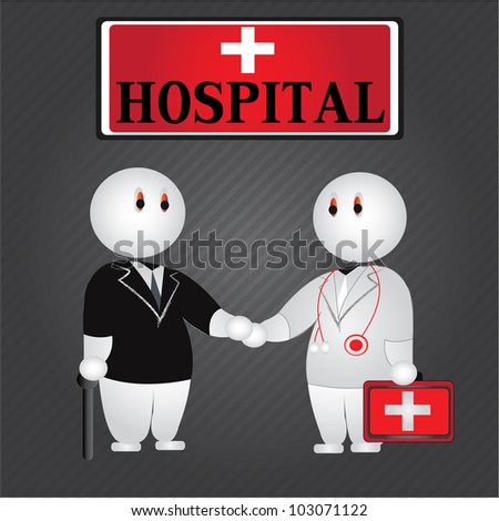 Hospital cartoon,Vector