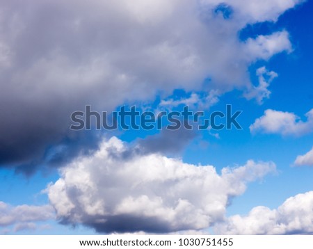 The white clouds background and texture.