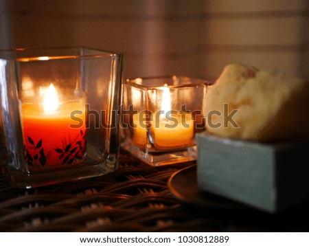 Image of a spa with a candle