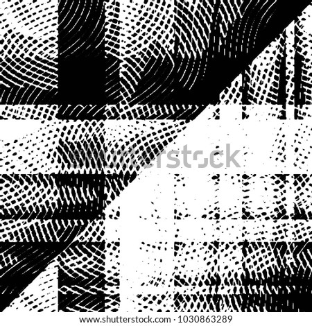 Black and white grunge stripe line vector background. Abstract illustration background. Grunge grid background pattern
