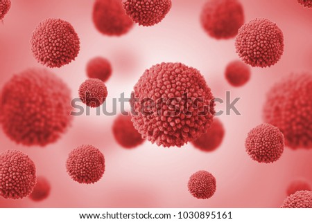 Viruses and pathogens replication and infection in a viral epidemic. Nanobiology background.
 Royalty-Free Stock Photo #1030895161
