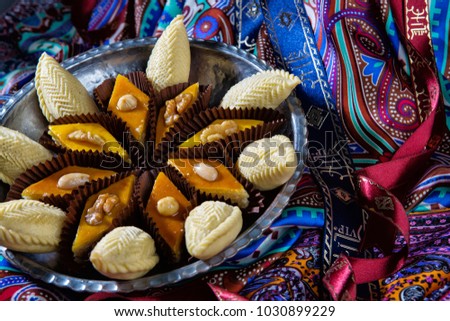 Traditional festive Azerbaijan sweet cuisine