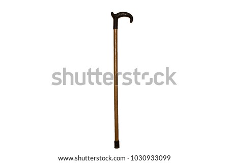 crutches isolated on white background Royalty-Free Stock Photo #1030933099