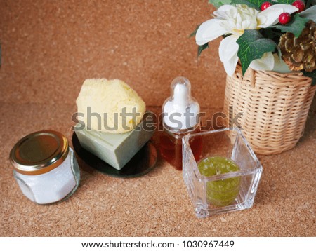 Image of a spa with a candle